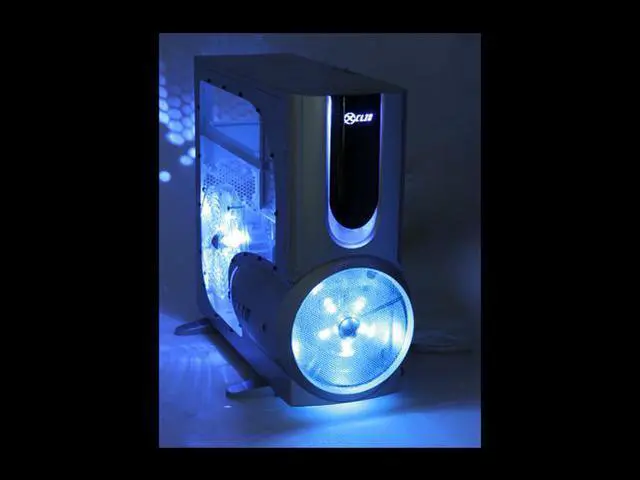Alt view image 11 of 14 - XCLIO A380 Silver SECC 1.0mm thickness ATX Full Tower Computer Case