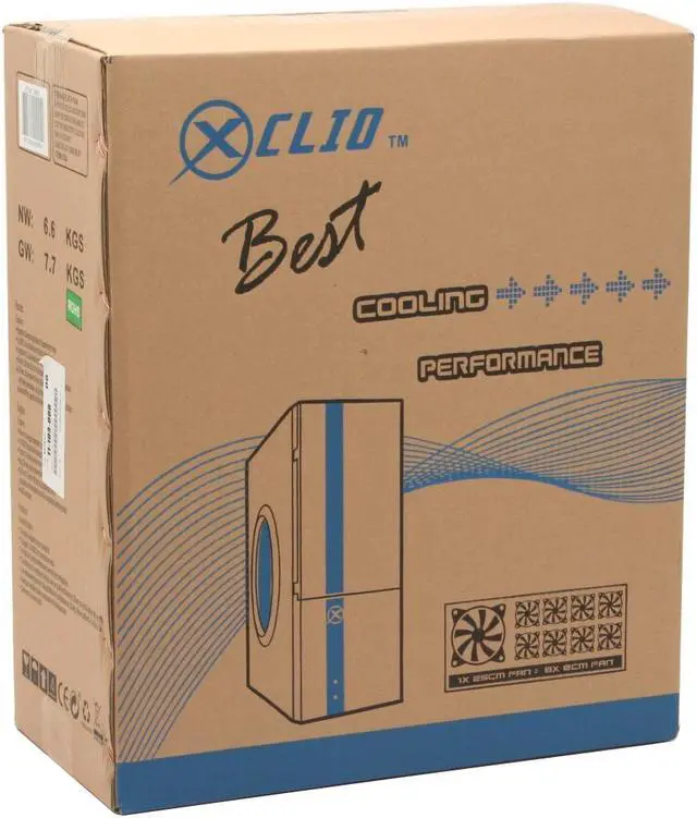 Alt view image 8 of 10 - XCLIO 188A Black SGCC / 0.5mm thickness ATX Mid Tower Computer Case