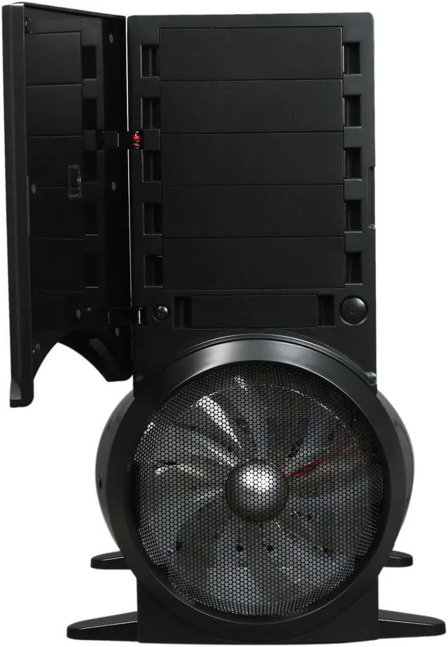 Alt view image 2 of 10 - XCLIO A380BK Fully Black SECC 1.0mm thickness ATX Full Tower Computer Case