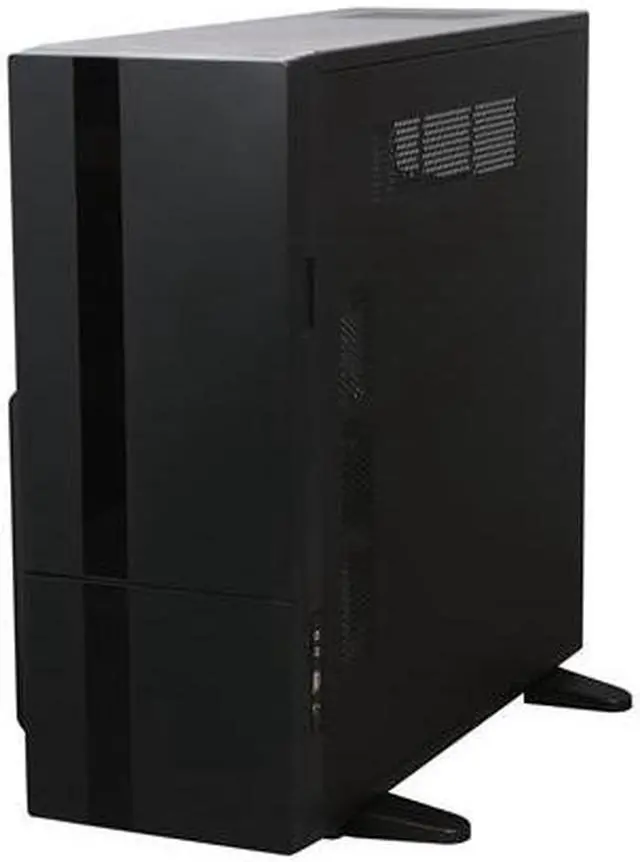 Alt view image 3 of 9 - XCLIO Windtunnel Fully Black Finish 1.0 mm SECC Chassis ATX Full Tower Computer Case