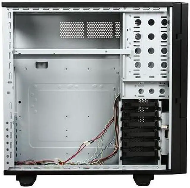 Alt view image 6 of 9 - XCLIO Windtunnel Fully Black Finish 1.0 mm SECC Chassis ATX Full Tower Computer Case