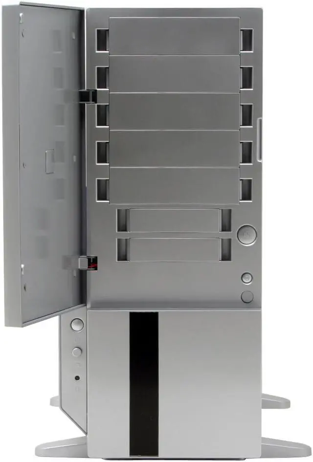 Alt view image 5 of 15 - XCLIO WTSL Fully Silver Finish 1.0mm SECC/ ABS ATX Full Tower Computer Case