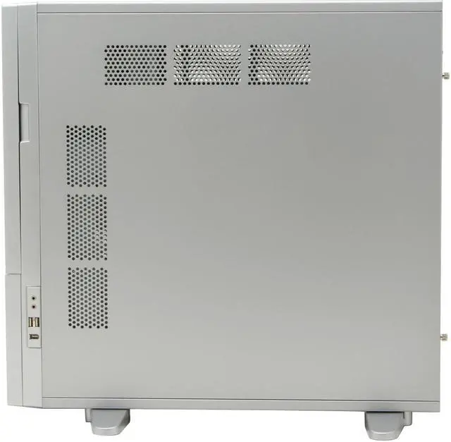 Alt view image 6 of 15 - XCLIO WTSL Fully Silver Finish 1.0mm SECC/ ABS ATX Full Tower Computer Case