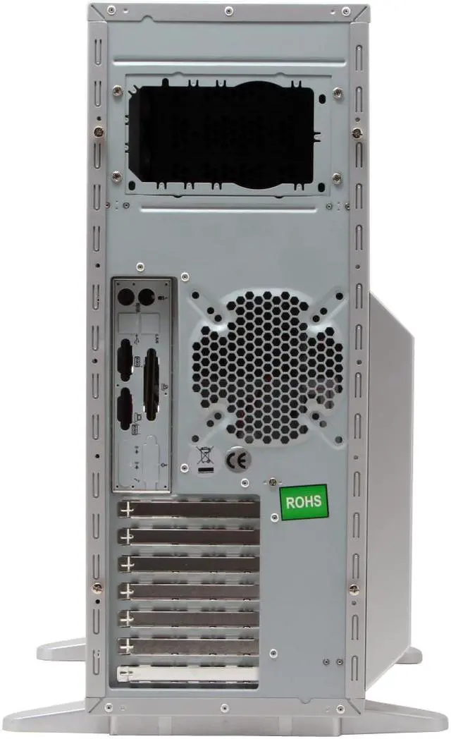 Alt view image 10 of 15 - XCLIO WTSL Fully Silver Finish 1.0mm SECC/ ABS ATX Full Tower Computer Case