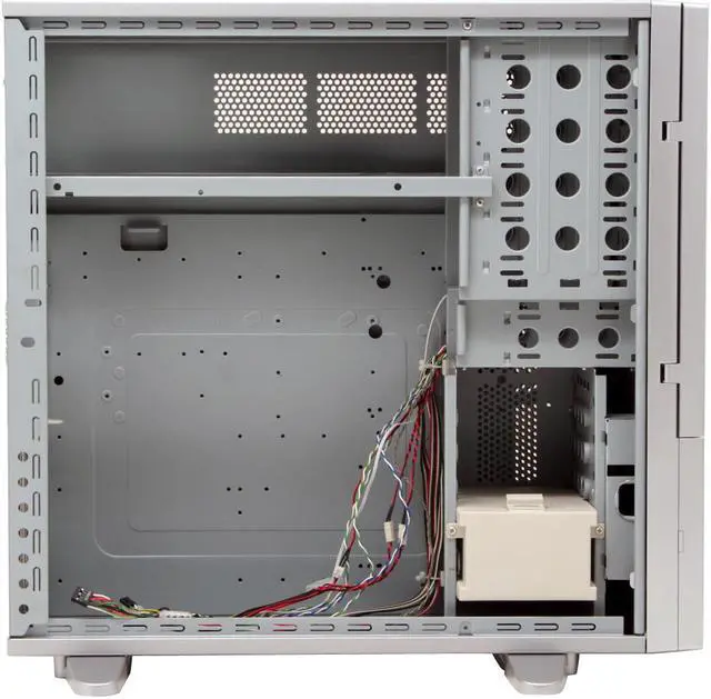 Alt view image 12 of 15 - XCLIO WTSL Fully Silver Finish 1.0mm SECC/ ABS ATX Full Tower Computer Case