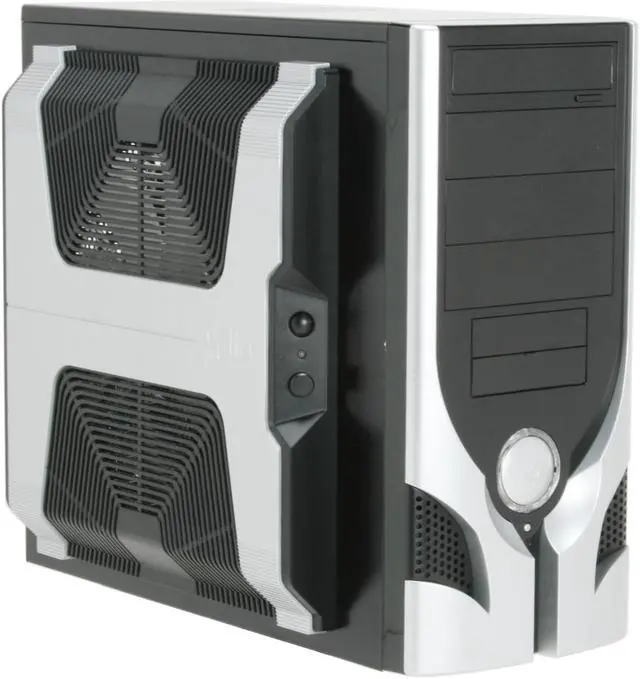 Main image of XCLIO 3060PLUS-BK Fully Black High Gloss Finish + Silver bezel 0.6 mm SECC/ ABS Plastic ATX Mid Tower Computer Case