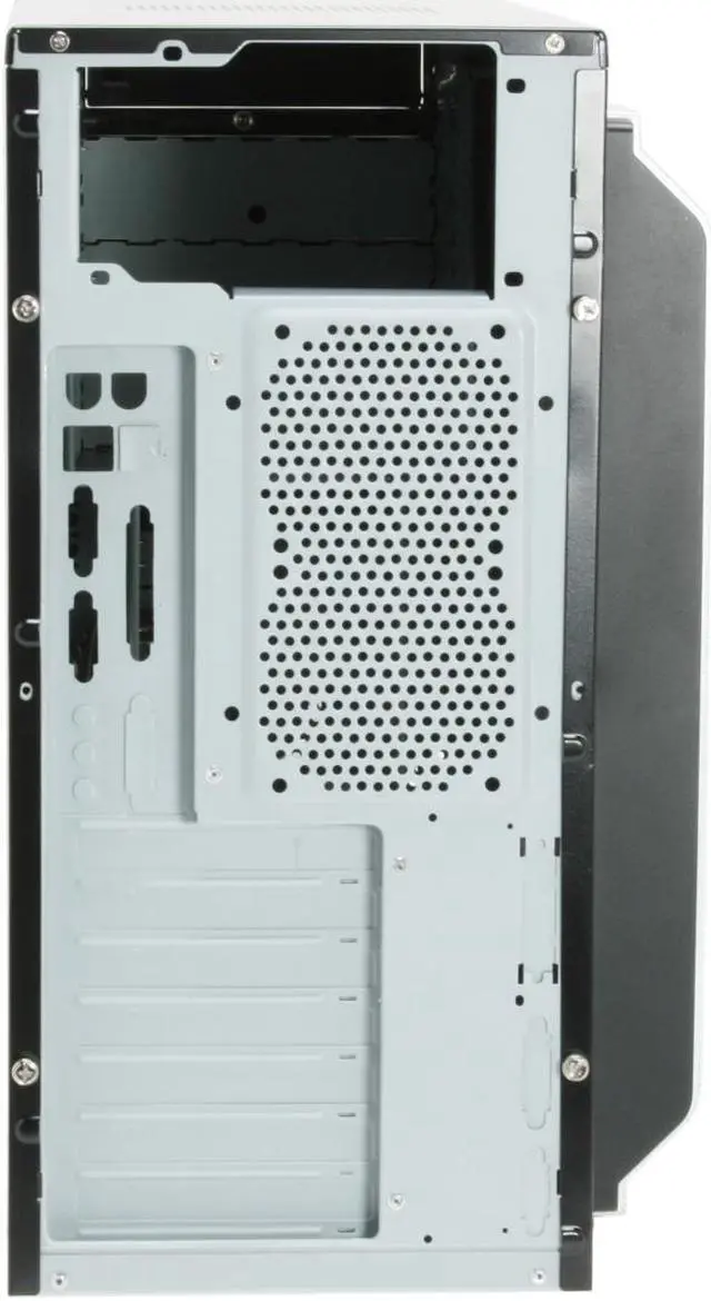 Alt view image 6 of 12 - XCLIO 3060PLUS-BK Fully Black High Gloss Finish + Silver bezel 0.6 mm SECC/ ABS Plastic ATX Mid Tower Computer Case