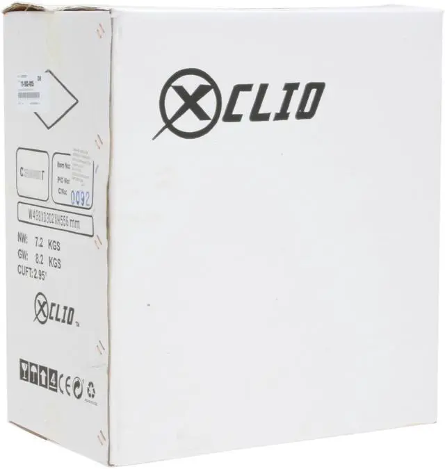 Alt view image 12 of 12 - XCLIO 3060PLUS-BK Fully Black High Gloss Finish + Silver bezel 0.6 mm SECC/ ABS Plastic ATX Mid Tower Computer Case