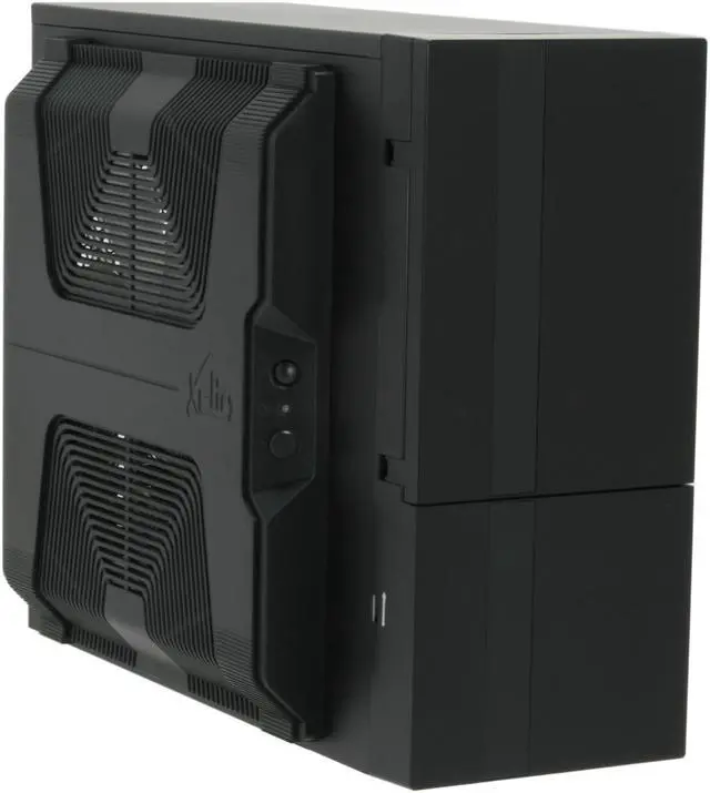 Main image of XCLIO PROPELLER Fully Black Finish 0.5 mm SECC Chassis/ ABS Frontpanel ATX Mid Tower Computer Case