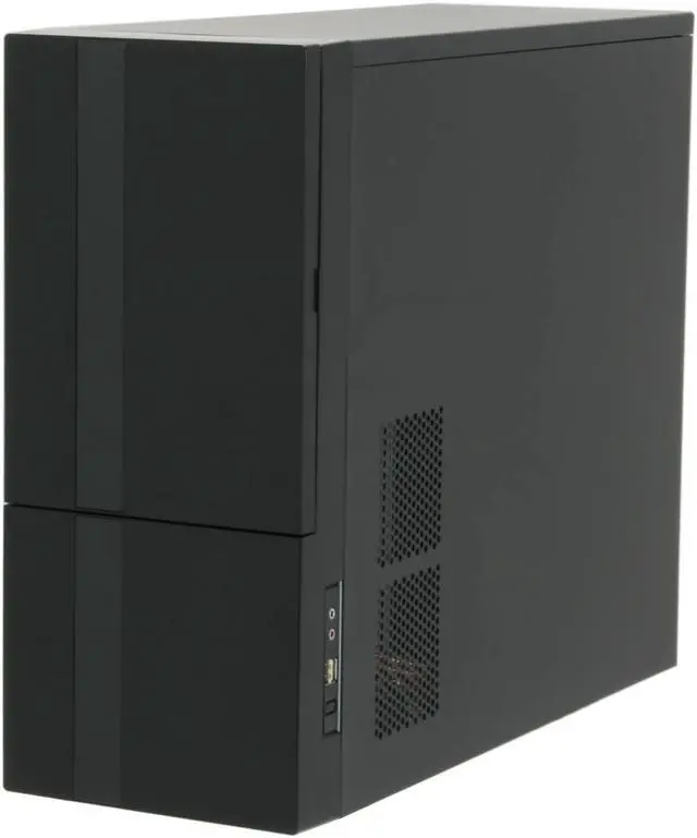 Alt view image 2 of 14 - XCLIO PROPELLER Fully Black Finish 0.5 mm SECC Chassis/ ABS Frontpanel ATX Mid Tower Computer Case