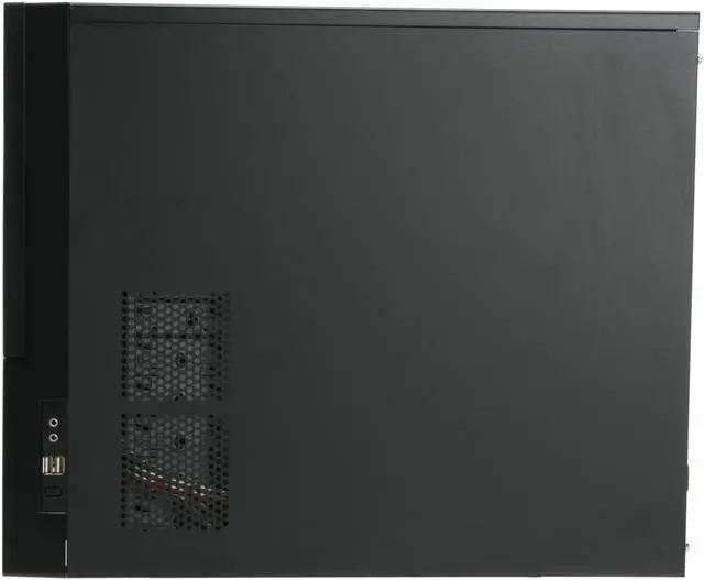 Alt view image 8 of 14 - XCLIO PROPELLER Fully Black Finish 0.5 mm SECC Chassis/ ABS Frontpanel ATX Mid Tower Computer Case