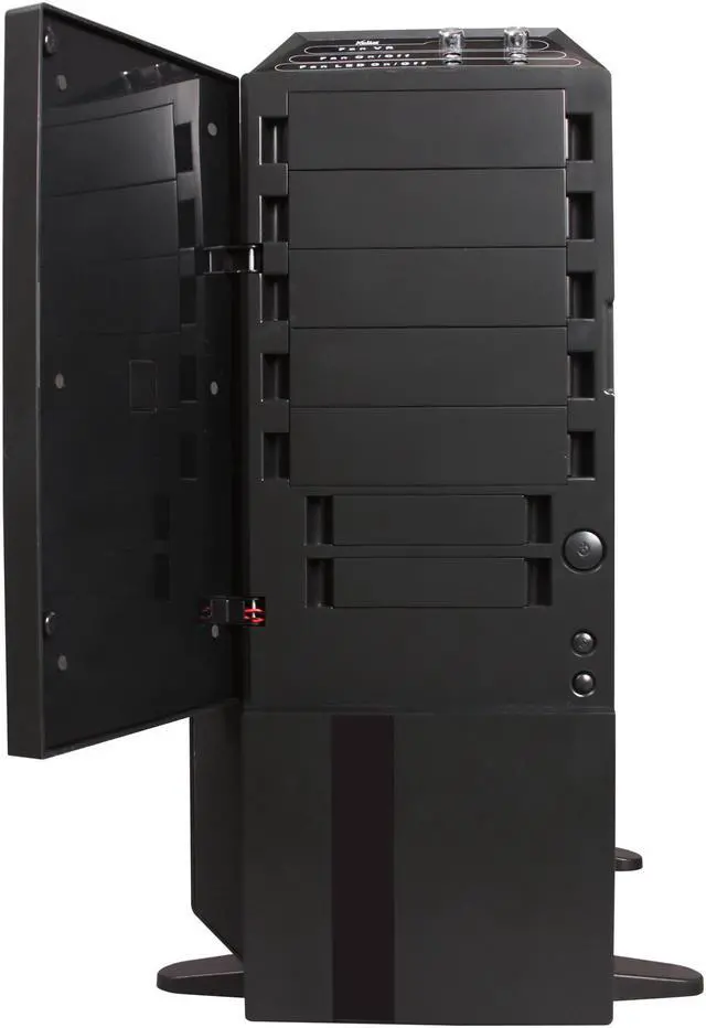 Main image of XCLIO WTBK ADVANCED Fully Black Finish Chassis: 1.0 mm SECC ; Frontpanel: PU coating (ABS) ATX Super Tower Computer Case
