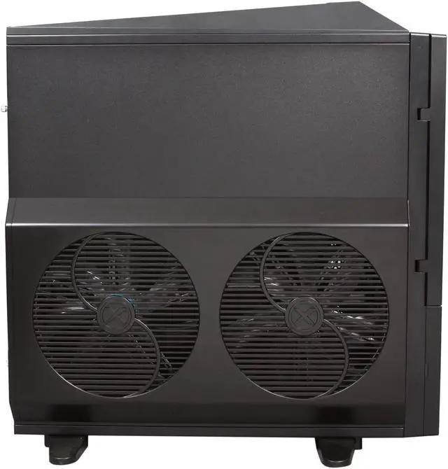Alt view image 3 of 9 - XCLIO WTBK ADVANCED Fully Black Finish Chassis: 1.0 mm SECC ; Frontpanel: PU coating (ABS) ATX Super Tower Computer Case