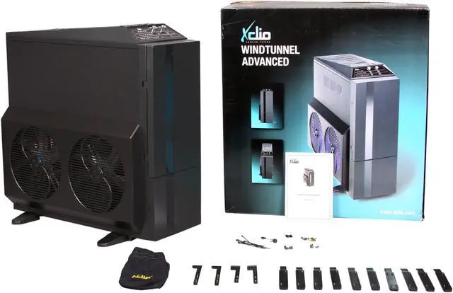 Alt view image 9 of 9 - XCLIO WTBK ADVANCED Fully Black Finish Chassis: 1.0 mm SECC ; Frontpanel: PU coating (ABS) ATX Super Tower Computer Case