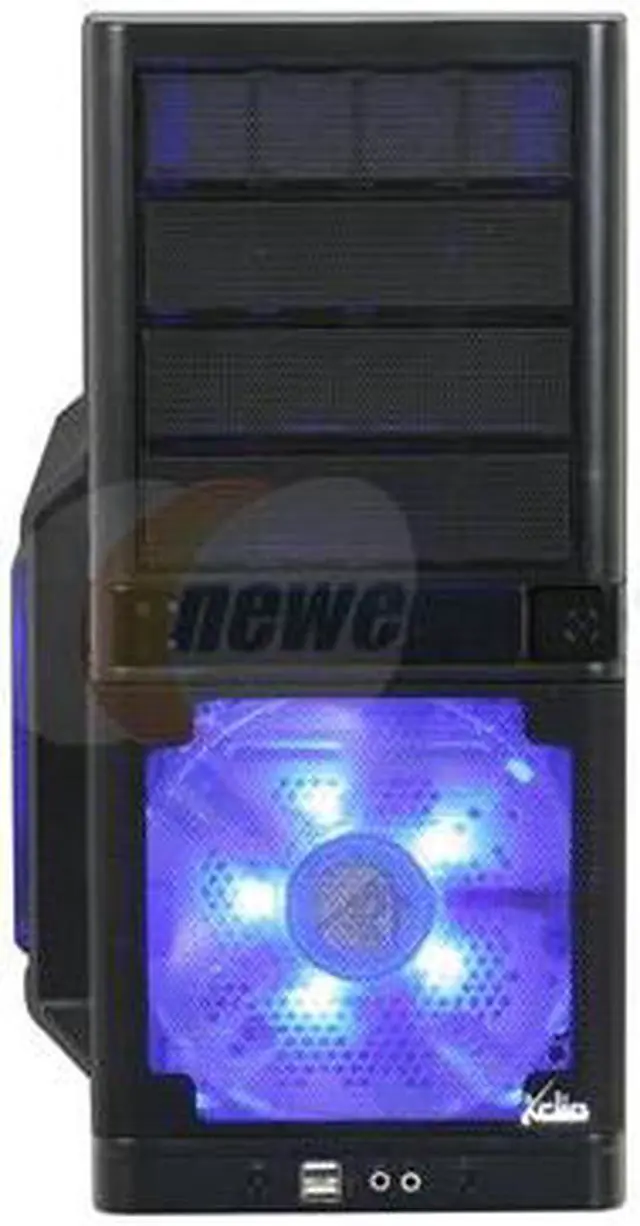 Alt view image 2 of 11 - XCLIO Coolbox Advanced Fully Black Finish 0.5mm SECC Steel ATX Mid Tower Computer Case