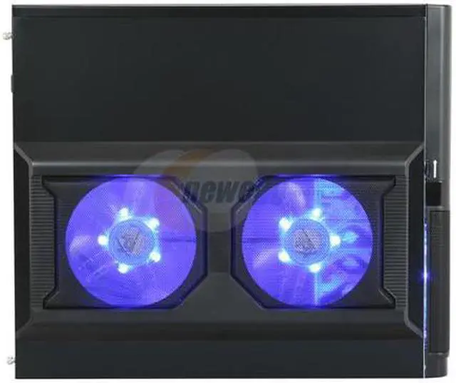 Alt view image 4 of 11 - XCLIO Coolbox Advanced Fully Black Finish 0.5mm SECC Steel ATX Mid Tower Computer Case