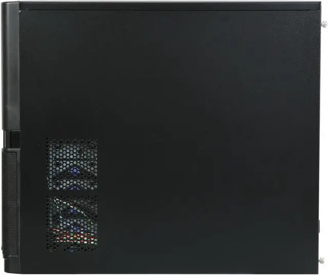 Alt view image 10 of 11 - XCLIO Coolbox Advanced Fully Black Finish 0.5mm SECC Steel ATX Mid Tower Computer Case