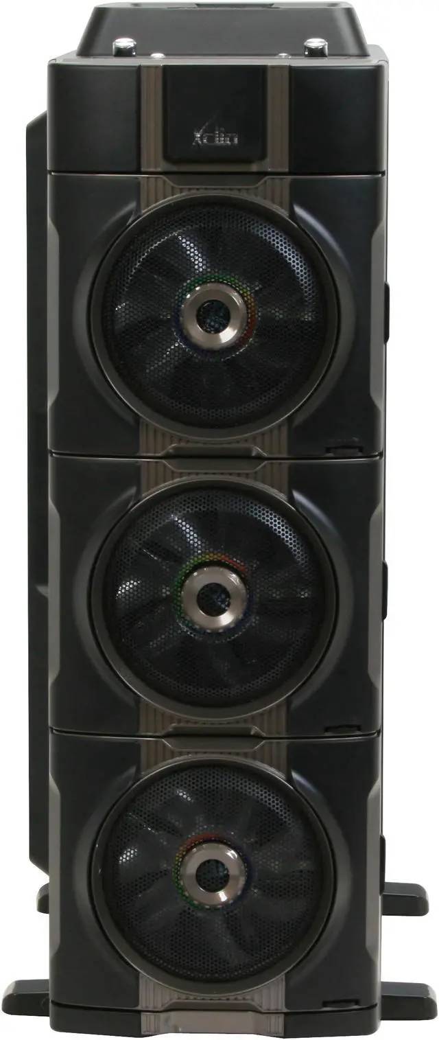 Alt view image 2 of 13 - XCLIO 1000 Black / Silver 1.0mm SECC Steel ATX Full Tower Computer Case