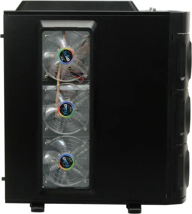 Alt view image 5 of 13 - XCLIO 1000 Black / Silver 1.0mm SECC Steel ATX Full Tower Computer Case