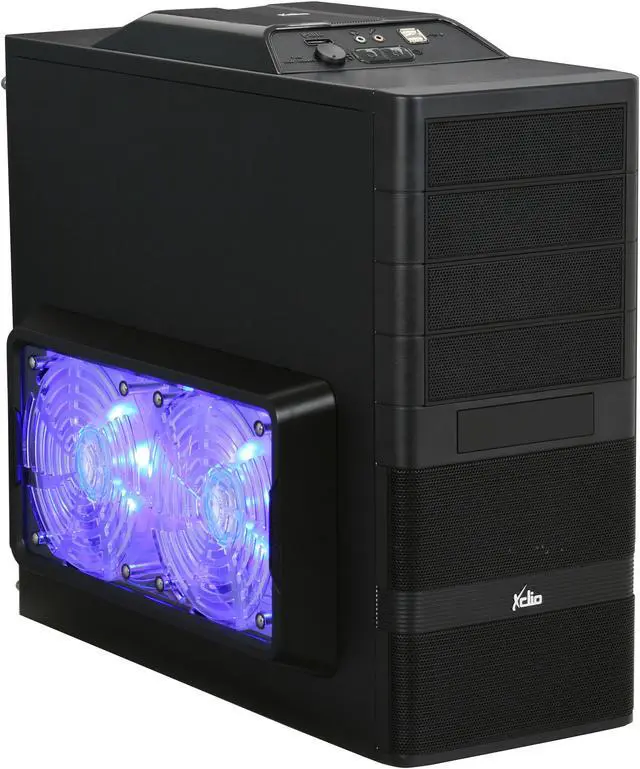 Main image of XCLIO Godspeed Two Advanced Fully Black Finish 0.5 mm SECC / ABS Plastic ATX Mid Tower Computer Case