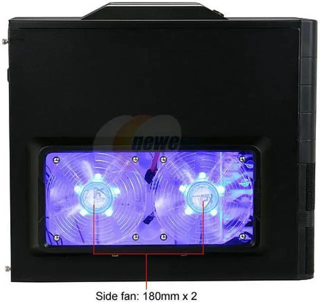 Alt view image 4 of 12 - XCLIO Godspeed Two Advanced Fully Black Finish 0.5 mm SECC / ABS Plastic ATX Mid Tower Computer Case