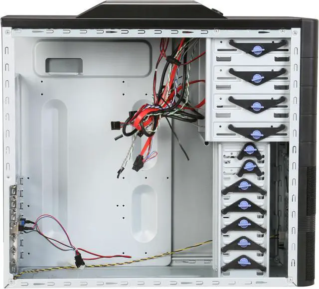 Alt view image 7 of 12 - XCLIO Godspeed Two Advanced Fully Black Finish 0.5 mm SECC / ABS Plastic ATX Mid Tower Computer Case