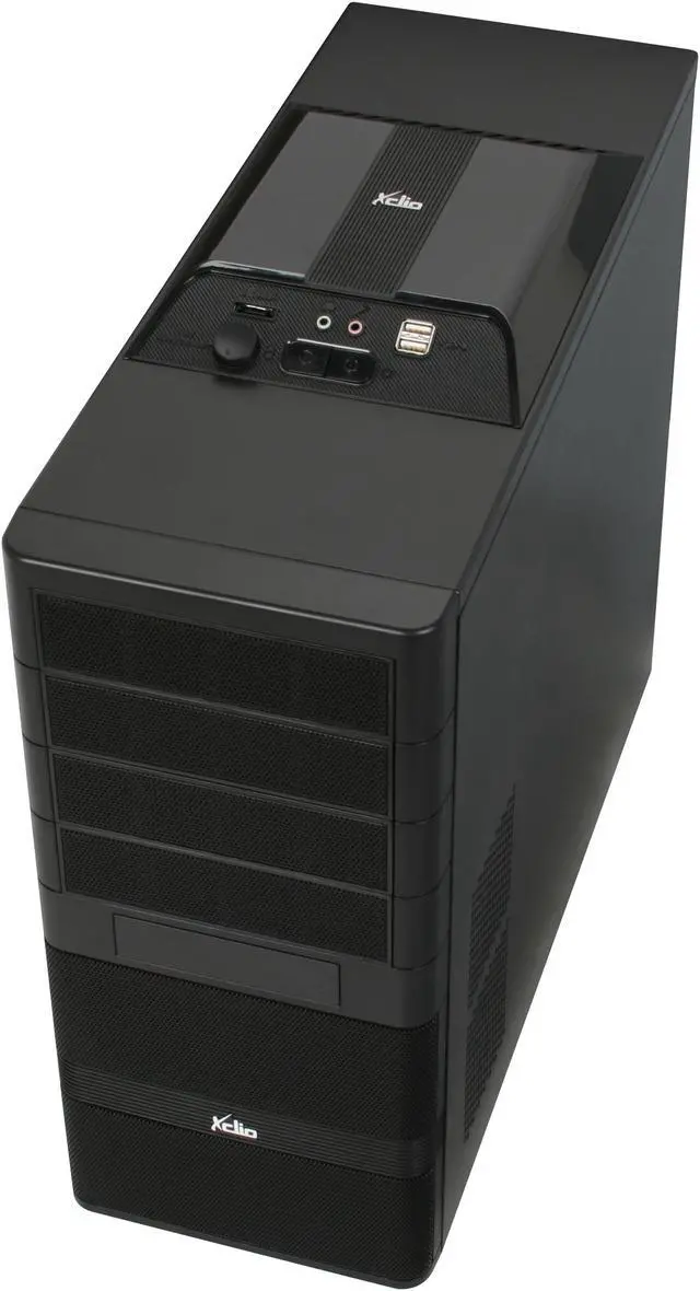 Alt view image 9 of 12 - XCLIO Godspeed Two Advanced Fully Black Finish 0.5 mm SECC / ABS Plastic ATX Mid Tower Computer Case