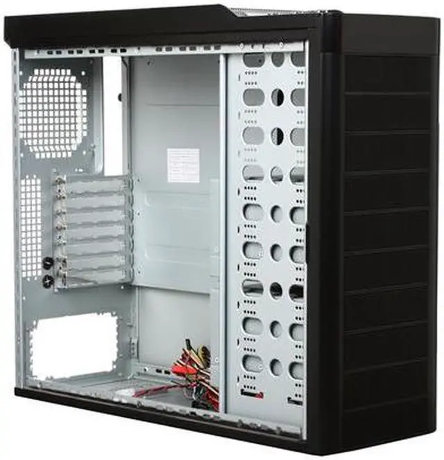 Alt view image 7 of 10 - XCLIO Blackhawk Black Finish 0.8 mm SECC / ABS Plastic ATX Full Tower Extreme Cooling Computer Case