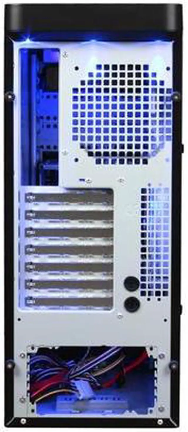 Alt view image 9 of 10 - XCLIO Blackhawk Black Finish 0.8 mm SECC / ABS Plastic ATX Full Tower Extreme Cooling Computer Case