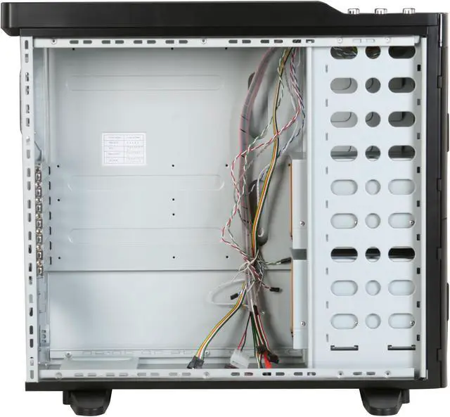 Alt view image 7 of 12 - XCLIO Blackhawk Advanced Black Finish 0.8 mm SECC / ABS Plastic ATX Full Tower Extreme Cooling Computer Case