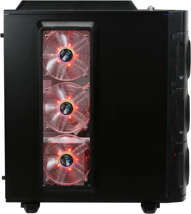 Alt view image 6 of 14 - XCLIO 2000 Black &Ttitanium Finish 1.0 mm SECC / ABS Plastic ATX Full Tower Extreme Cooling Computer Case