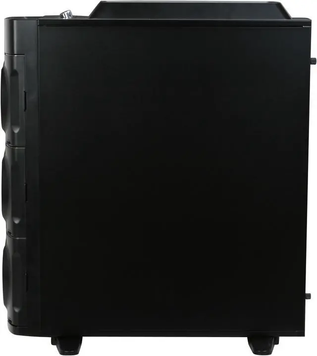 Alt view image 12 of 14 - XCLIO 2000 Black &Ttitanium Finish 1.0 mm SECC / ABS Plastic ATX Full Tower Extreme Cooling Computer Case