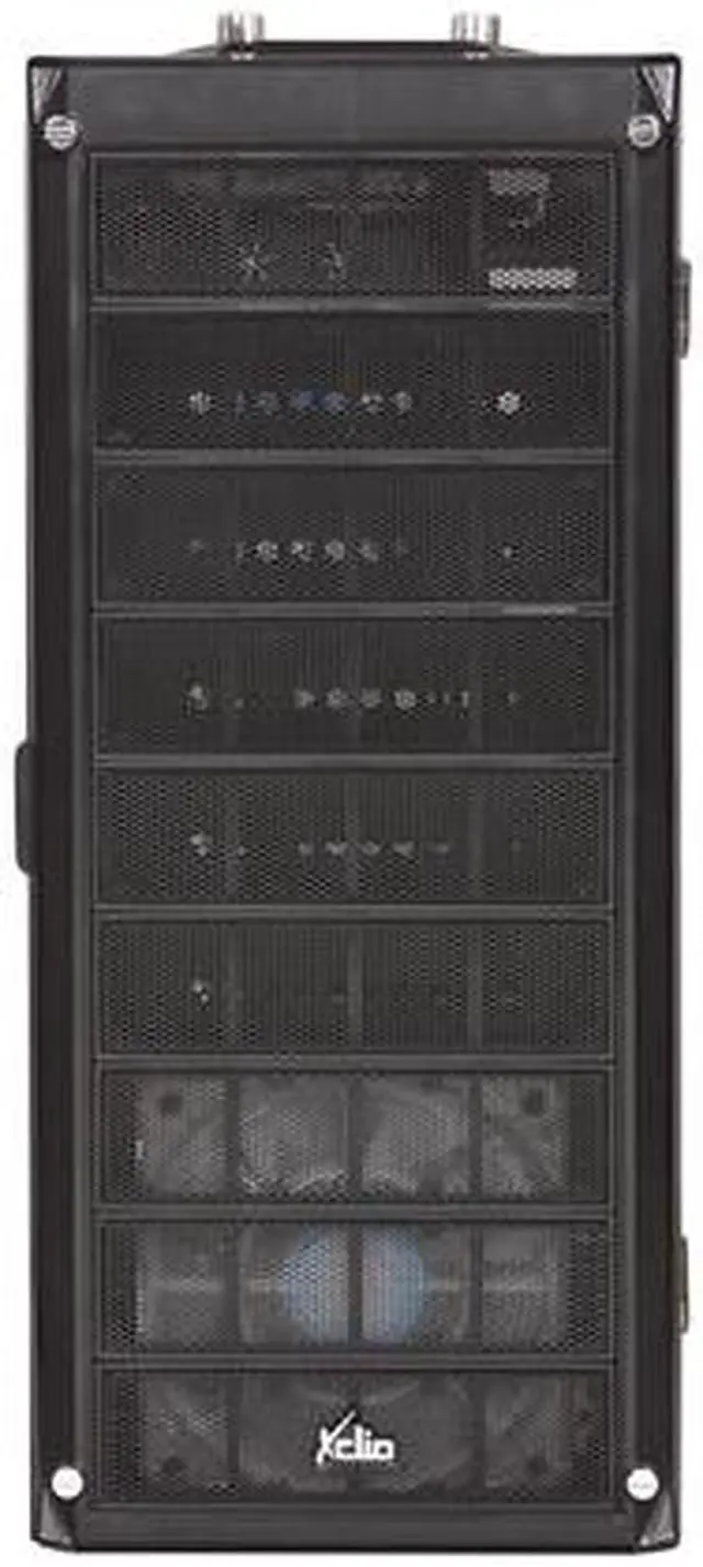 Alt view image 2 of 10 - XCLIO Nighthawk Black Finish 0.6mm SECC ATX Mid Tower Computer Case