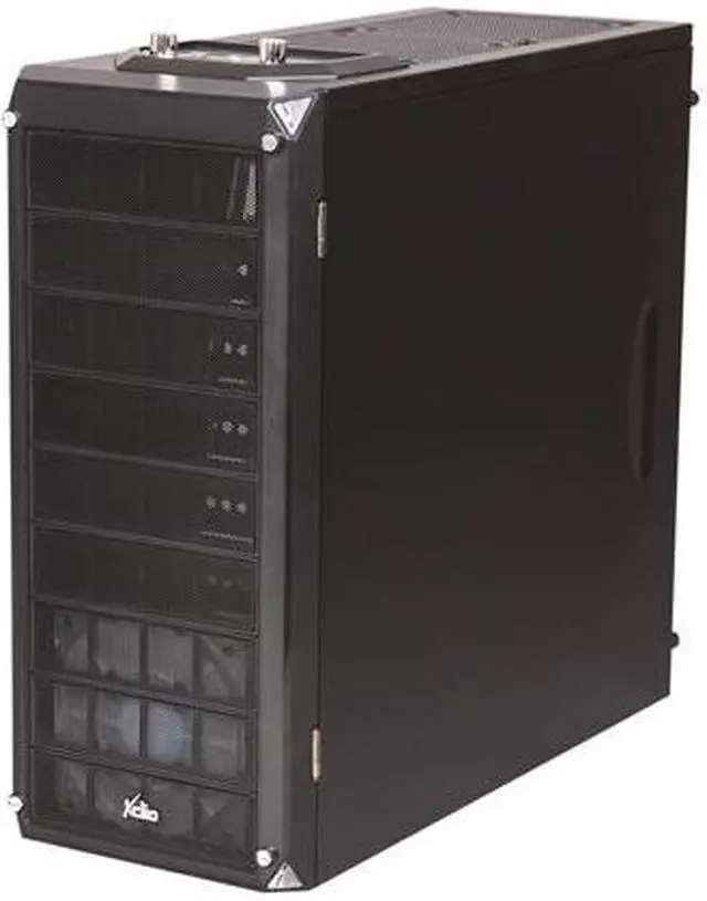 Alt view image 3 of 10 - XCLIO Nighthawk Black Finish 0.6mm SECC ATX Mid Tower Computer Case