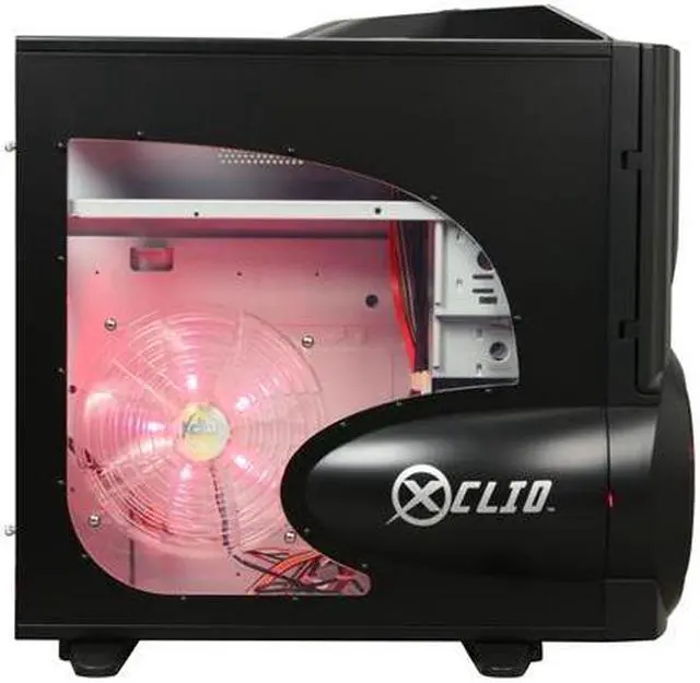 Alt view image 8 of 14 - XCLIO A380COLOR Fully Black 1.0 mm SECC / ABS Plastic ATX Full Tower Computer Case