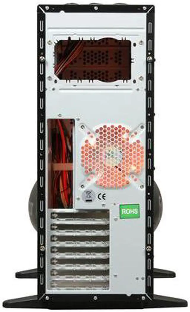 Alt view image 13 of 14 - XCLIO A380COLOR Fully Black 1.0 mm SECC / ABS Plastic ATX Full Tower Computer Case