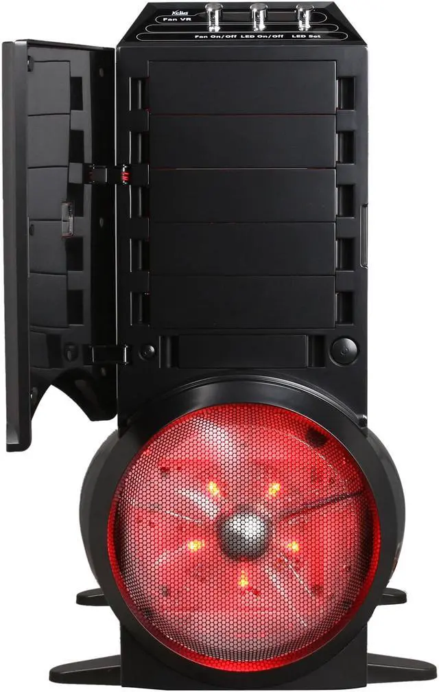 Alt view image 6 of 14 - XCLIO A380COLOR-PLUS Black 1.0 mm SECC / ABS Plastic ATX Full Tower Computer Case