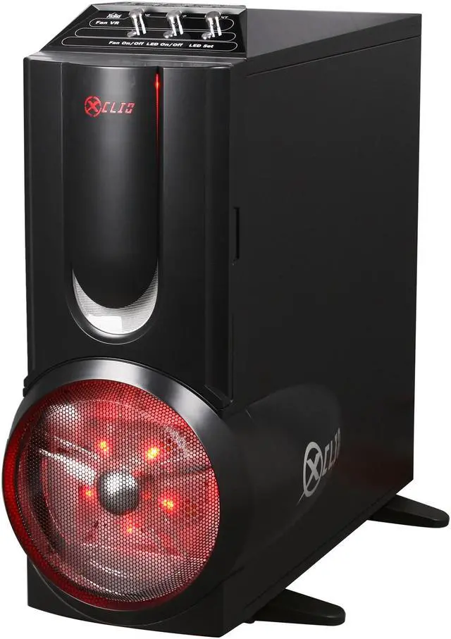 Alt view image 7 of 14 - XCLIO A380COLOR-PLUS Black 1.0 mm SECC / ABS Plastic ATX Full Tower Computer Case