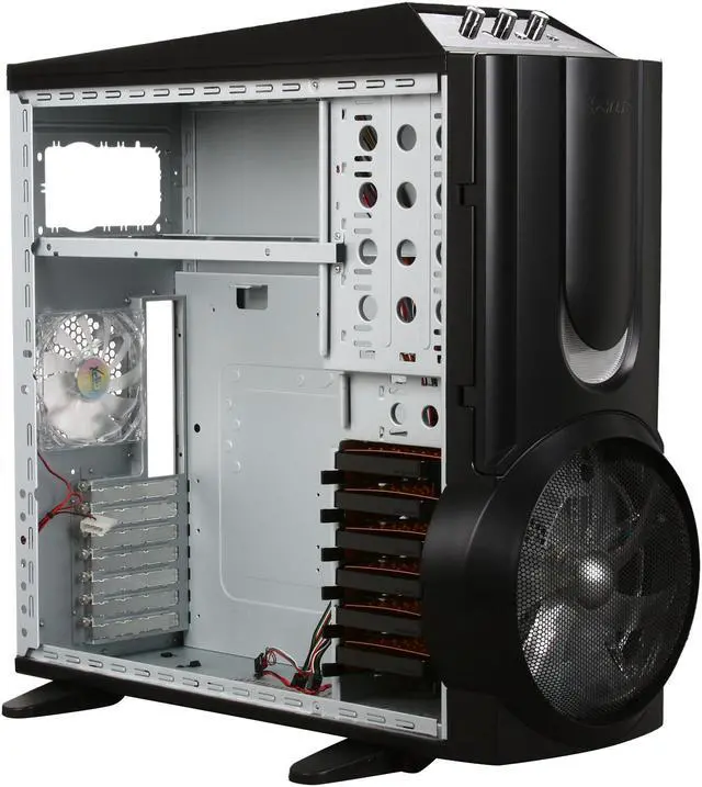 Alt view image 9 of 14 - XCLIO A380COLOR-PLUS Black 1.0 mm SECC / ABS Plastic ATX Full Tower Computer Case