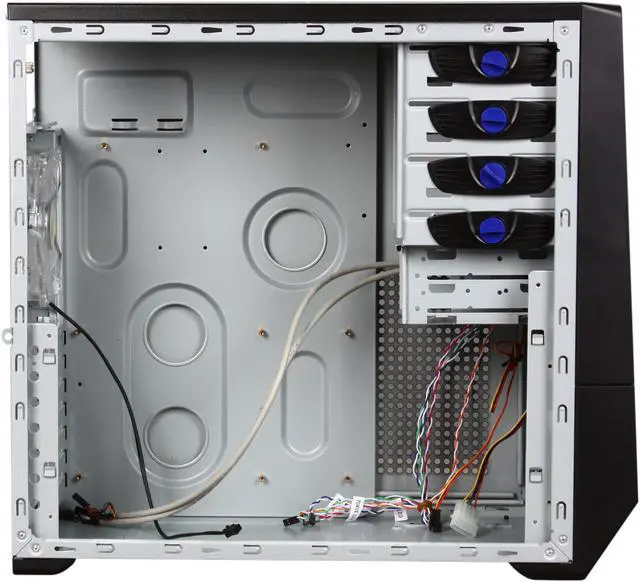 Alt view image 11 of 14 - XCLIO Color I Black Steel / Plastic ATX Mid Tower Computer Case