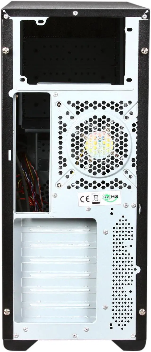 Alt view image 13 of 14 - XCLIO Color I Black Steel / Plastic ATX Mid Tower Computer Case