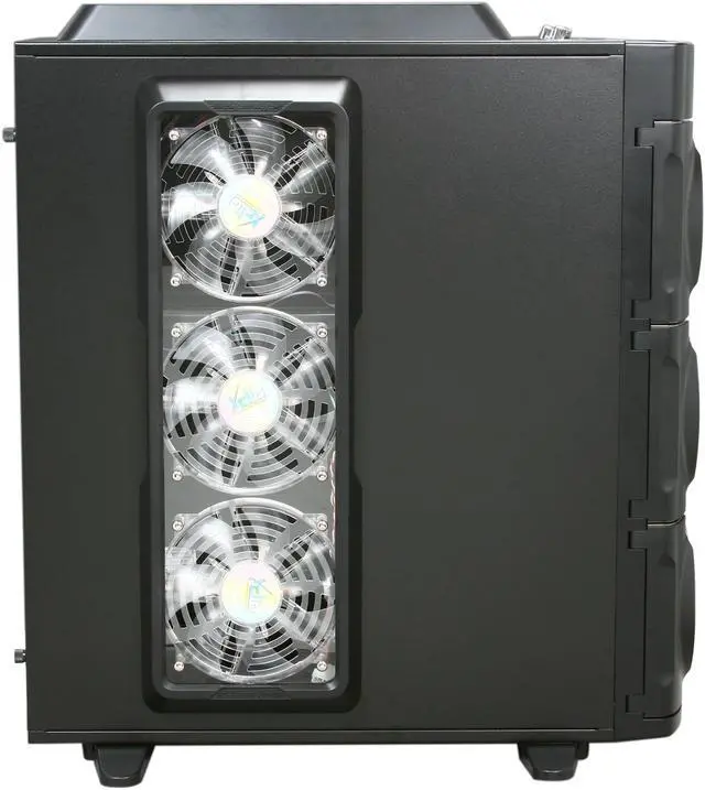 Alt view image 11 of 17 - XCLIO 777COLOR Black / Titanium Finish Chassis: 1.0 mm SECC; ABS Plastic ATX Super Tower Extreme Cooling PC Case