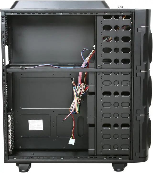 Alt view image 13 of 17 - XCLIO 777COLOR Black / Titanium Finish Chassis: 1.0 mm SECC; ABS Plastic ATX Super Tower Extreme Cooling PC Case