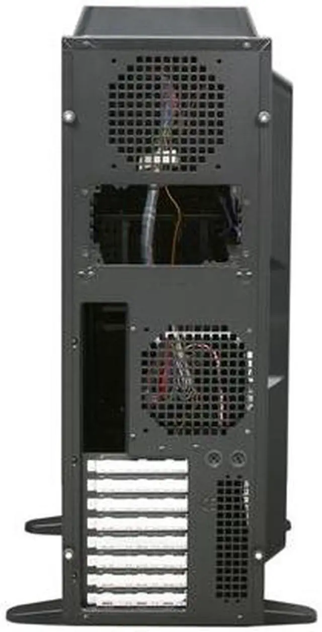 Alt view image 16 of 17 - XCLIO 777COLOR Black / Titanium Finish Chassis: 1.0 mm SECC; ABS Plastic ATX Super Tower Extreme Cooling PC Case