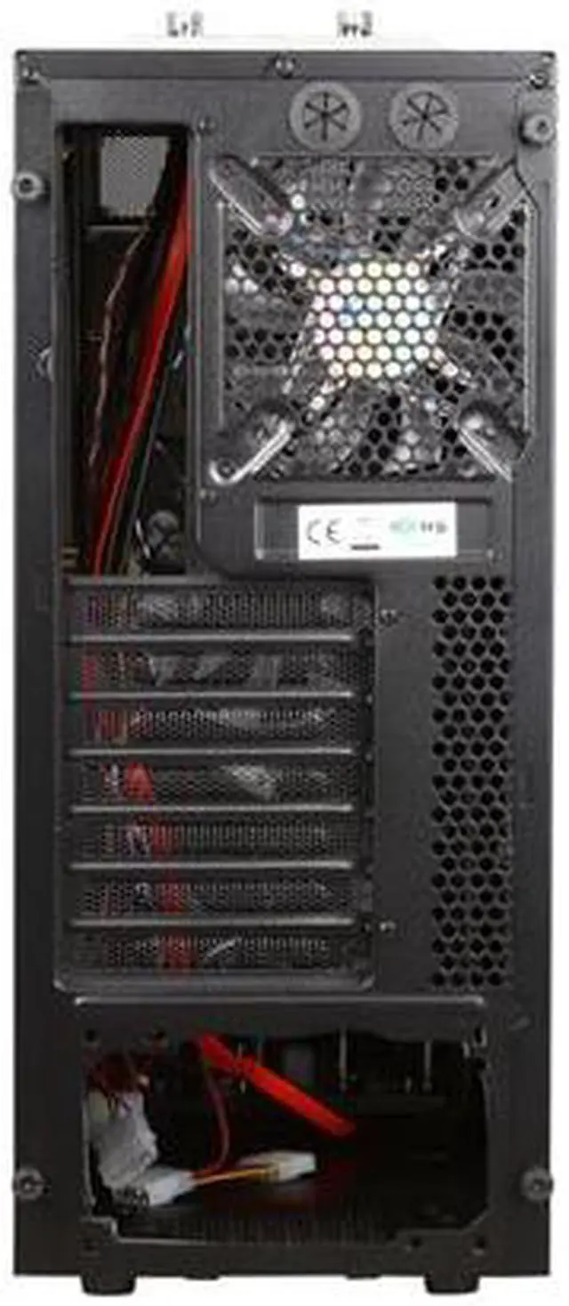 Alt view image 13 of 14 - XCLIO Nighthawk Color Black 0.6mm SECC/ ABS Plastic ATX Mid Tower Computer Case