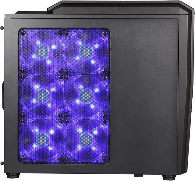 Alt view image 4 of 10 - XCLIO Touch 787 Black Finish 0.7mm Thickness & ABS Plastic & Meshed Grill Super Tower Computer Case