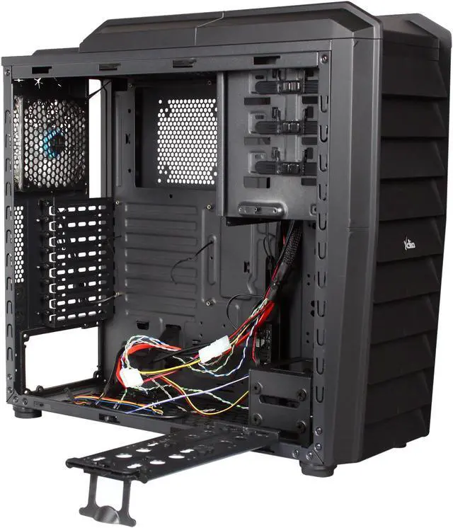 Alt view image 8 of 10 - XCLIO Touch 787 Black Finish 0.7mm Thickness & ABS Plastic & Meshed Grill Super Tower Computer Case