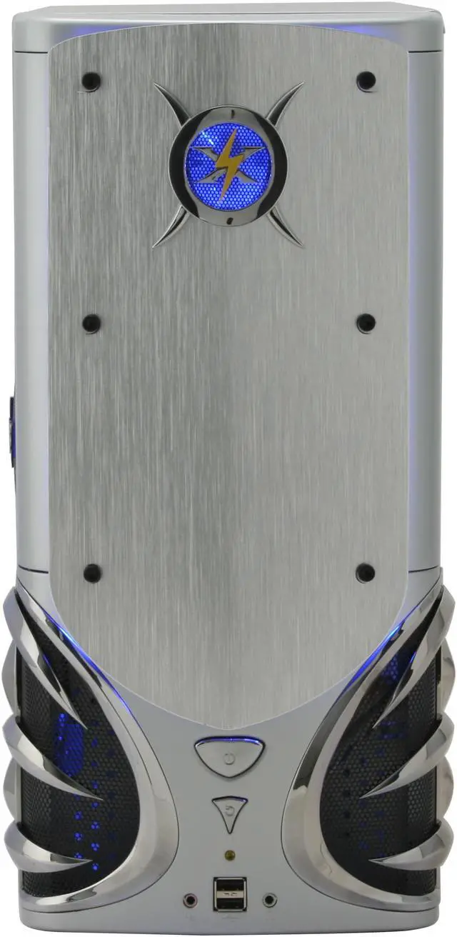 Alt view image 2 of 11 - ATOP Gladiator AT878SV-C Silver SGCC Steel ATX Mid Tower Computer Case