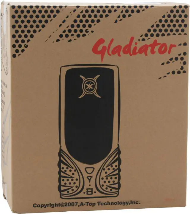 Alt view image 11 of 11 - ATOP Gladiator AT878SV-C Silver SGCC Steel ATX Mid Tower Computer Case
