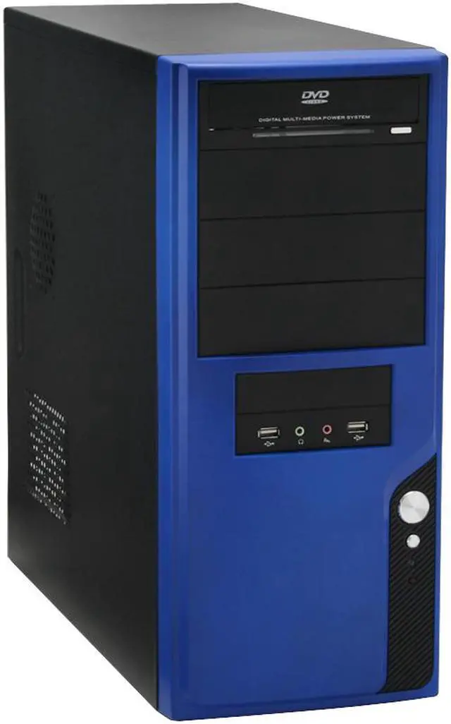 Main image of ATOP Decorative AT-AP101-BL Blue SGCC Steel ATX Mid Tower Computer Case